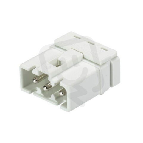 vidlice do plošného spoje, 3-pól, horizontální, gesis mini, bílý