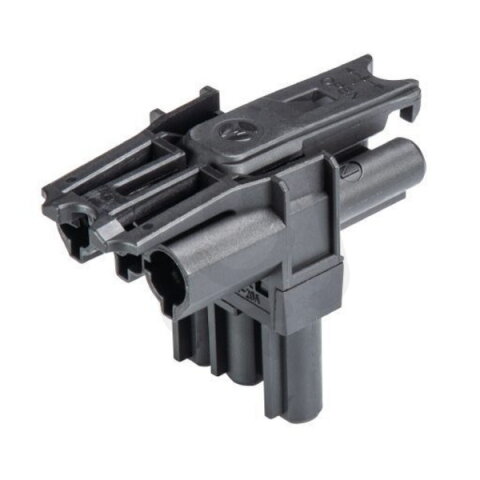 rozvodný blok T, 3-pól, 1/2, gesis, černý WIELAND 92.030.3053.1