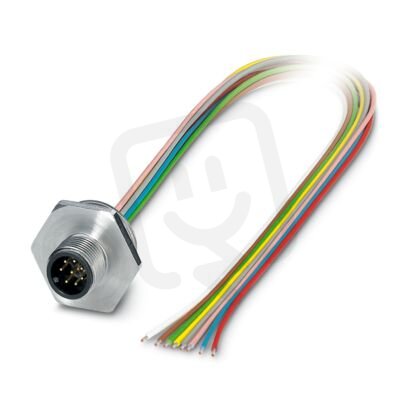 Přístrojový konektor zpředu stěny SACC-E-M12MS-8CON-M20/0,5 1408442