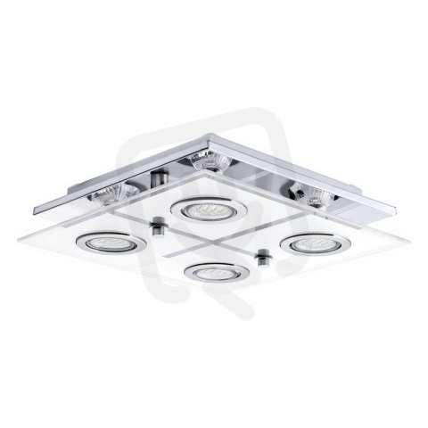 Stropní svítidlo CABO 4xGU10-LED chrom/satén 11,2W IP20 EGLO 30931