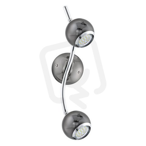 Bodové svítidlo BIMEDA 2xGU10-LED černý nikl/chrom 5,6W IP20 EGLO 31006