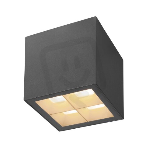 S-CUBE stropní přisazené svítidlo, 2700/3000 K, 15 W, PHASE, 80°, antracit
