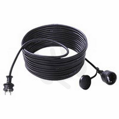Bachman 343.175 Euro extension cord H07RN-F 3G1.50 10m bk 3way
