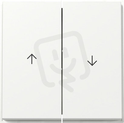 Dvojitá kolébka, symbol šipky TX_44 (IP44) čistě bílá GIRA 329466