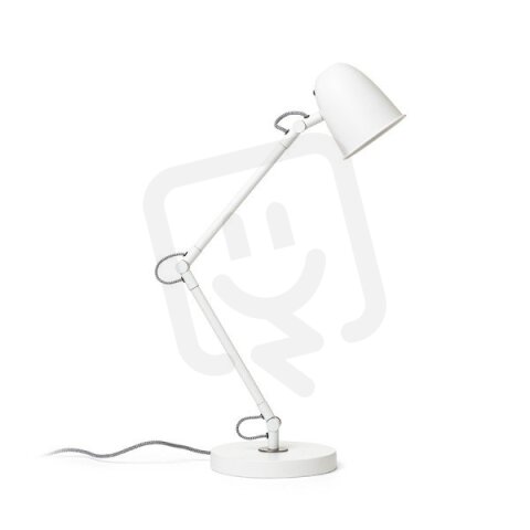 DANNY stolní bílá matný nikl 230V E14 5W RENDL R14187