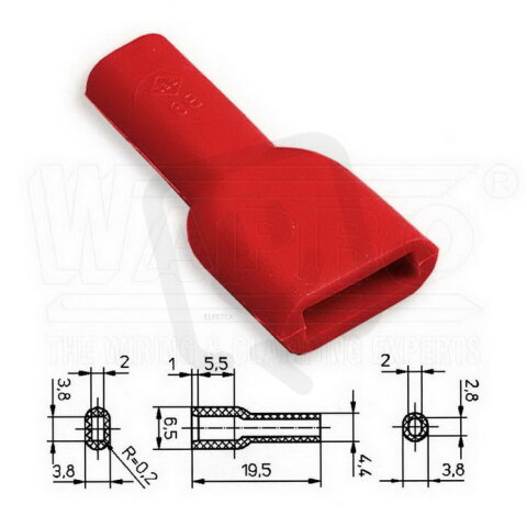 KRT2-28-PVC-RD kryt pro lisovací konekto