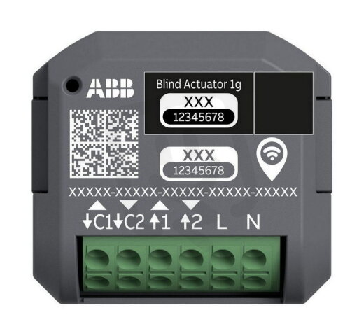 Aktor žaluziový, 1nás., f@h WL s Bluetooth, vestavný, antracitová