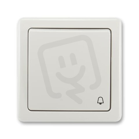 ABB Swing Ovládač zapínací symbol zvonek ř.1/0 světle šedá BLISTR