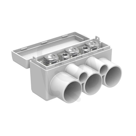 Distribuční svorka SLT 50-3-2 modrá Al 3x(16-50)/Cu 3x(2,5-35) + 2x(1,5-6) mm2
