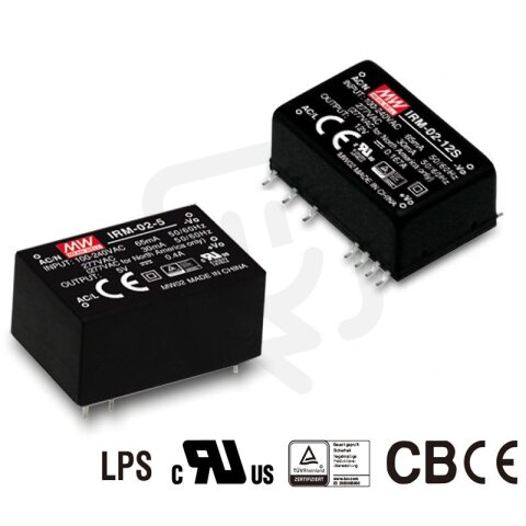 Miniaturní zdroj SMD 3W 3,3V 900mA MEAN WELL IRM-03-3.3S