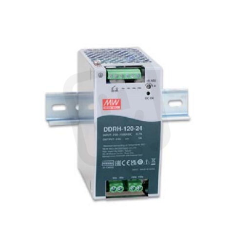 Měnič DC/DC na DIN 101W 12V 8400mA MEAN WELL DDRH-120-12