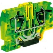 Řadová svorka pružinová HTE.16 (PE) žlutozelená MOREK HT340