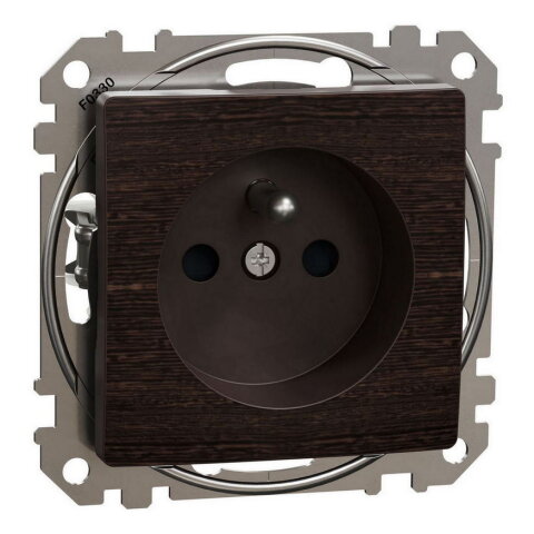 Zásuvka bezšroubová, Wenge,Sedna Design/Elements SCHNEIDER SDD181012U