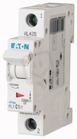 Jistič PL7-C1/1, char C, 1-pólový, 10kA, 1A EATON 262697