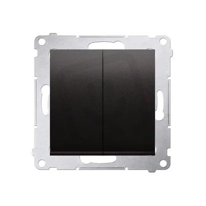 Spínač sériový IP44, 5, 10AX, 250V, antracit mat, metalizované