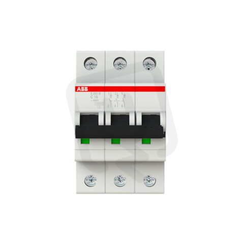 S203M-C16 3 fázový jistič 16 A char. C 10kA ABB 2CDS273001R0164