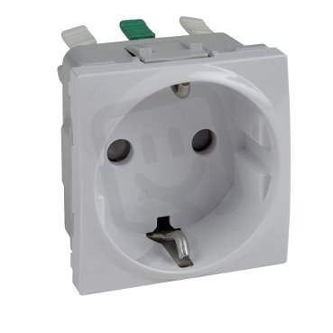 Unica Zásuvka 230V/16A, 2P+PE Schuko, bezšroubová, Polar SCHNEIDER MGU3.057.18