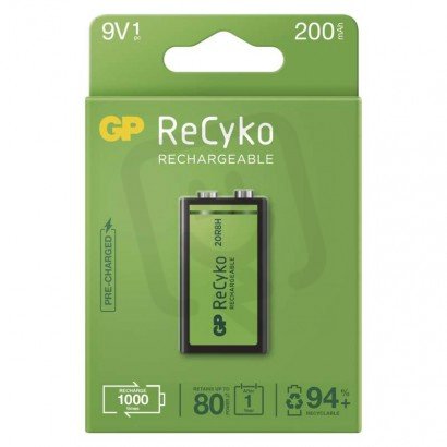 GP nabíjecí baterie ReCyko 9V 1PP /1032521020/ B2152