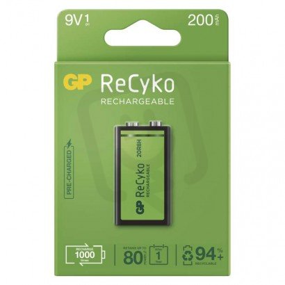 Nabíjecí baterie GP ReCyko 200 (9V) B2152