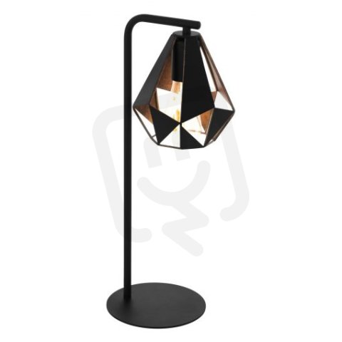 Stolní svítidlo CARLTON 4 1xE27 černá/měď 60W IP20 EGLO 43058