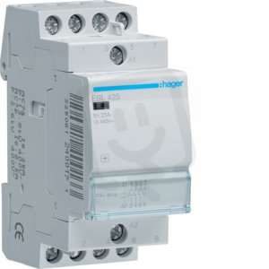 Stykač 25A, 4S, 12V AC HAGER ESL425
