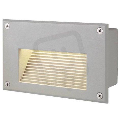 BRICK LED DOWNUNDER tepla bila stribrnoseda 230V LED 3.6W IP54 SLV 229702