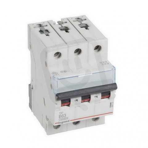 TX3 JISTIČ, 3 PÓLOVÝ, CHAR. B, 63A 10000A LEGRAND 404132