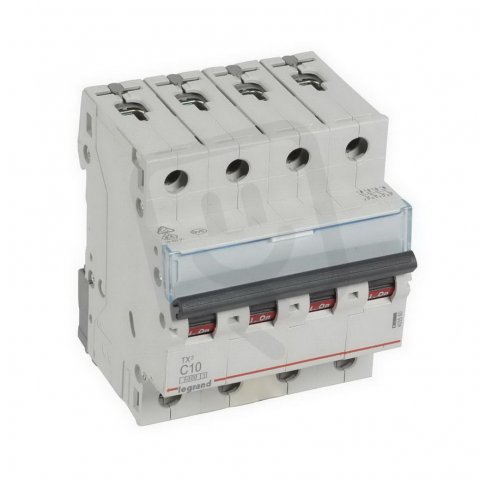 TX3 JISTIČ, 4 PÓLOVÝ, CHAR. C, 10A 6000A LEGRAND 403560