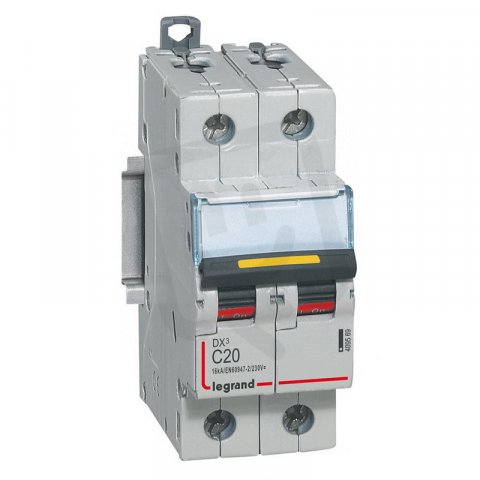 DX3 JISTIČ, CHAR. D,C 2 PÓLOVÝ, CHAR. C,20A 16KA LEGRAND 409569