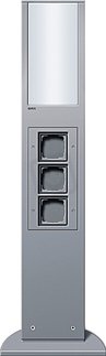 Energetický sloupek 3x prázdná jednotka 769 mm hliník GIRA 134926
