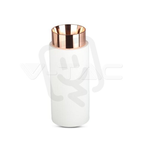 GU10 Fitting Gypsum Metal With Matt Rose Gold Bottom, VT865 V-TAC SKU3113