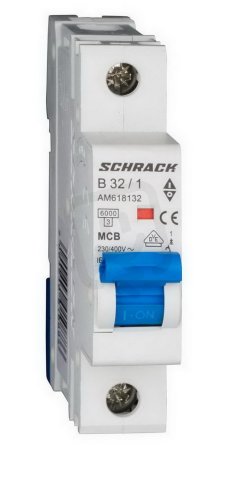 Instalační jistič AMPARO 6kA, B 32A, 1P SCHRACK AM618132--
