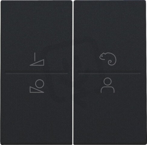 Středový kryt pro LED řídící modul s bezdrátovým ovladačem, BLACK COATED