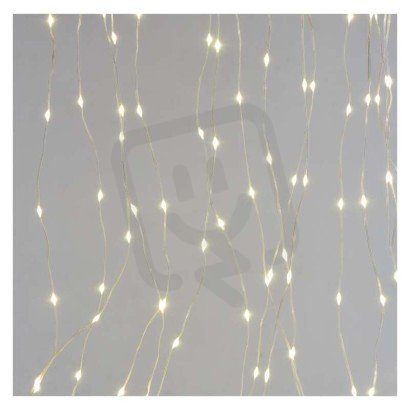 LED vánoční drop řetěz záclona 2,9x2 m venkovní i vnitřní teplá bílá programy