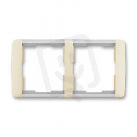 ELEMENT Dvojrámeček vodorovný slonová kost/led. bílá ABB 3901E-A00120 21