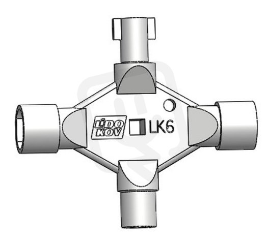 Lidokov 01.191.E Klíč víceúčelový LK 6-E