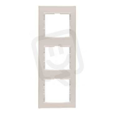 Schneider AYA5802823 Rámeček trojnásobný vertikální, cream