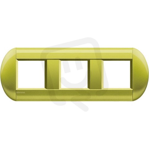 Legrand LNB4802M3CT BT LLT Rámeček OVÁL.2+2+2M CITRON