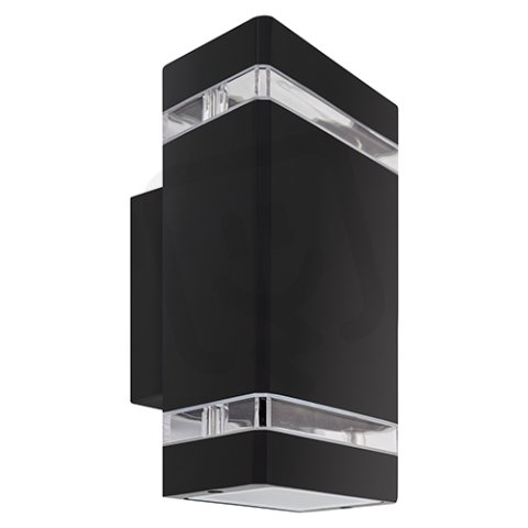 Nástěnná venkovní lampa BRUNO 2xGU10 D max. 2x35W IP54 černá Ideus 04007