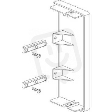 Schneider ISM10354 Stop end 140x55, alu metallic , koncový díl