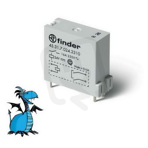 Relé do PS,1Z/16A, 12V DC FINDER 45.31.7.012.0310