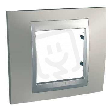 Unica Top Krycí rámeček jednonásobný, Nikl/Aluminium SCHNEIDER MGU66.002.039