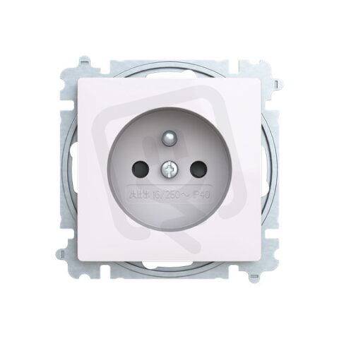 ABB ZONI Zásuvka s clonkami bílá 6619T-A06657 500