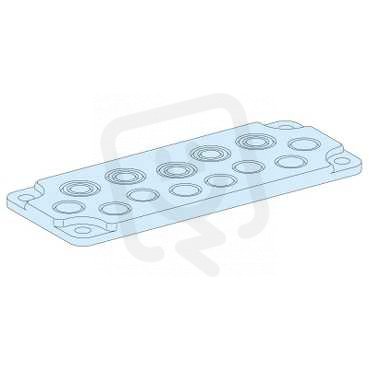 Schneider 08895 Speciální spodní deska FL21 průchodky 20x16mm