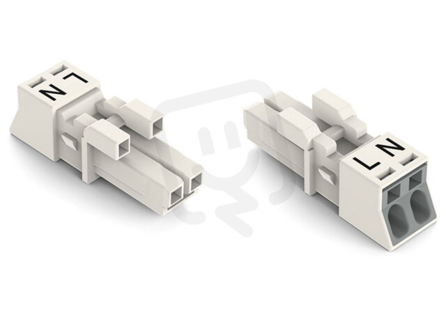 Zdířka 2pól. Kód. A bílá WAGO 890-222