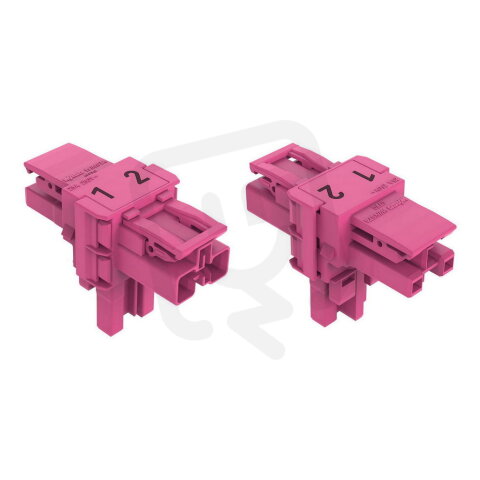 T-rozdělovač 2pól. Kód. B Růžová WAGO 770-1603