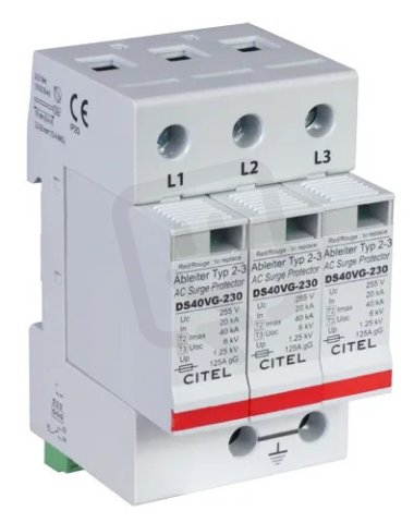 Přepěťová ochrana 2+3 AC DS 43VGS-230 TNC 20kA CITEL 461573