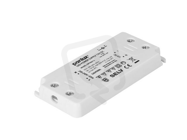 LED DRIVER TENKÝ 6W, 12V DC PANLUX DRT006/12