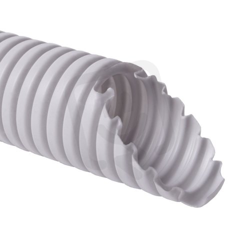 Ohebná trubka PVC MONOFLEX pr. 16 mm, 22212, 320N/5cm, světle šedá.
