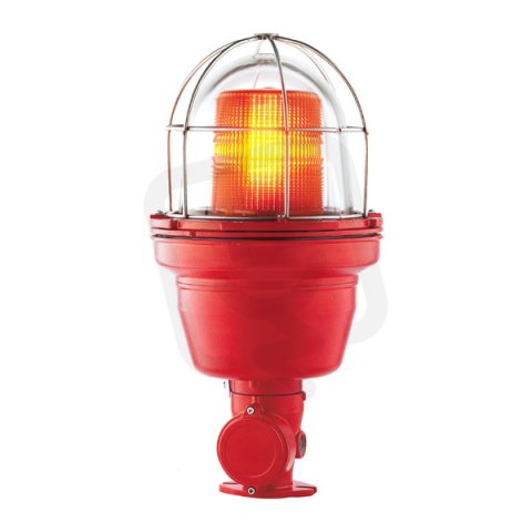 Maják zábleskový EX 0100 STF (ATEX EX-D) 12/24V DC 15 J IP66 M25*1,5 oranžová